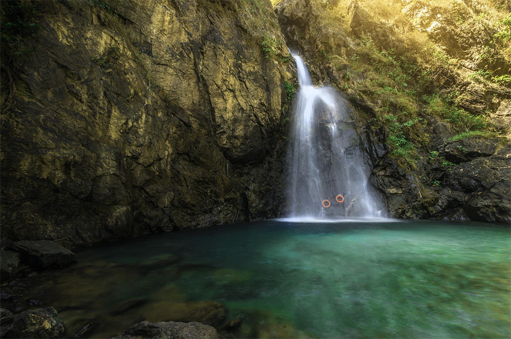 น้ำตกจ๊อกกระดิ่น (Jokkradin Waterfall) จังหวัดกาญจนบุรี